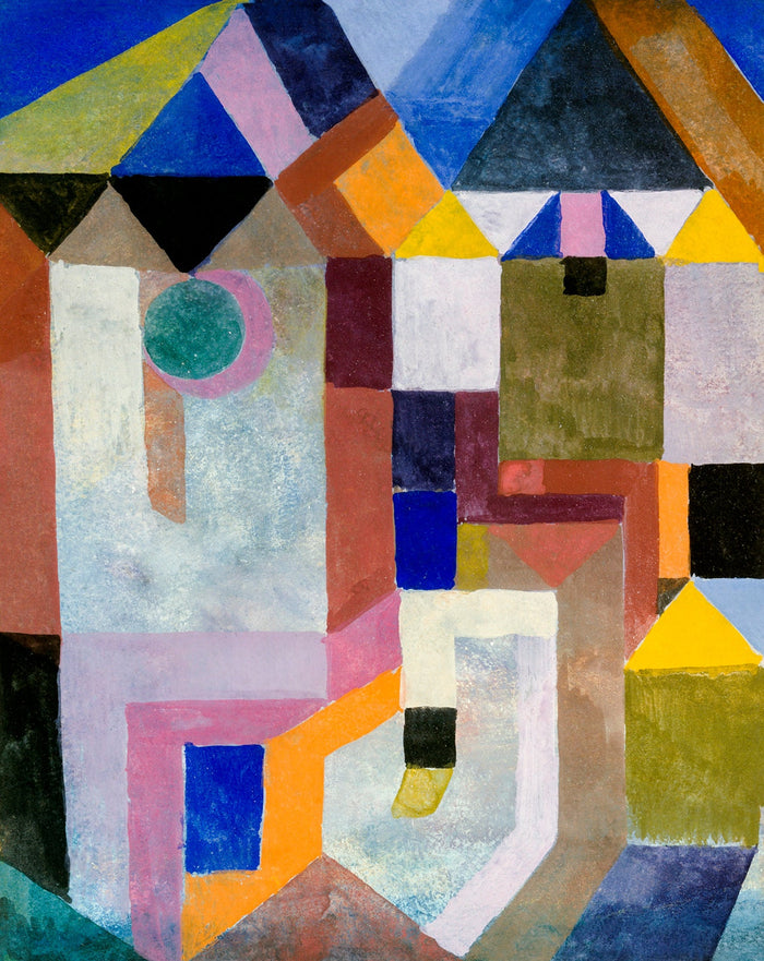 Paul Klee's Colorful Architecture - Abstract Modernist Art Print
