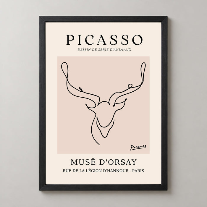 Picasso's Drawings of Animals - Minimalist Art Print