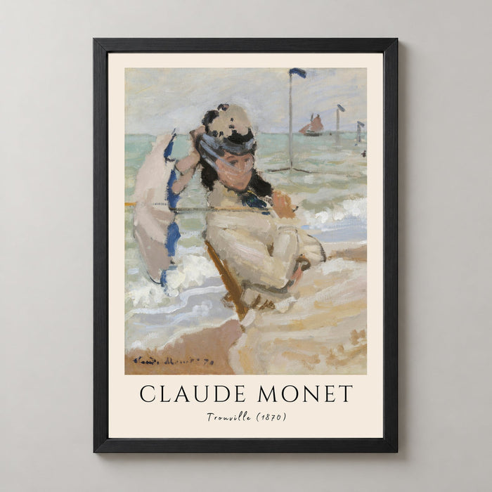 Claude Monet's Trouville - Classic Impressionist Beach Scene Art Print