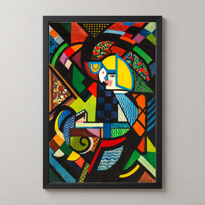 Colorful Abstract Geometric Artwork by Eytan Saban – Vibrant Art Print