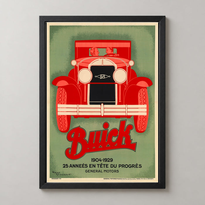René Vincent Buick Vintage Poster - Classic Automotive Advertising Art
