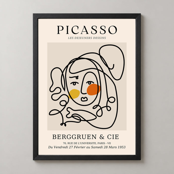 Picasso's Les Dejeuners Dessins - Iconic Berggruen Exhibition Art Print