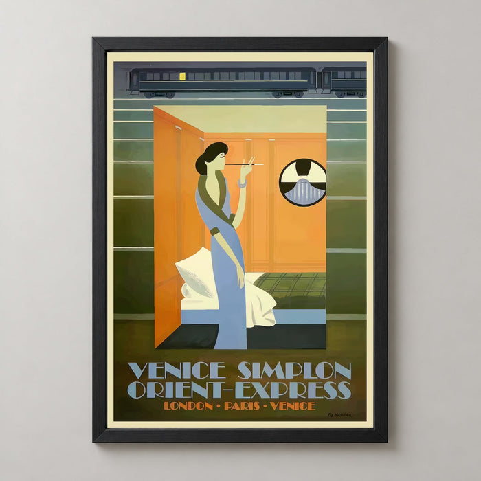 Vintage Venice Simplon Orient-Express Art Print - Timeless Travel Poster