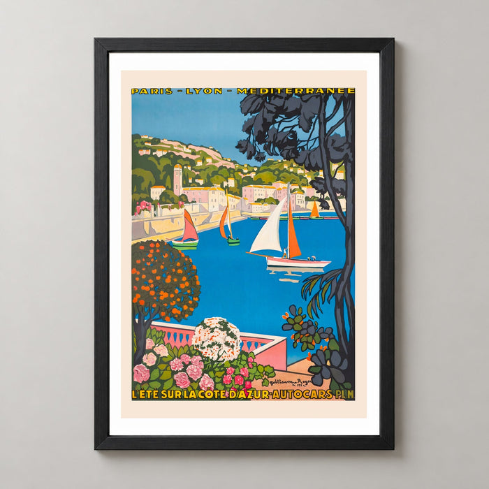 L'été Sur La Cote D'Azur - Vintage French Riviera Art Print by Roger Broders