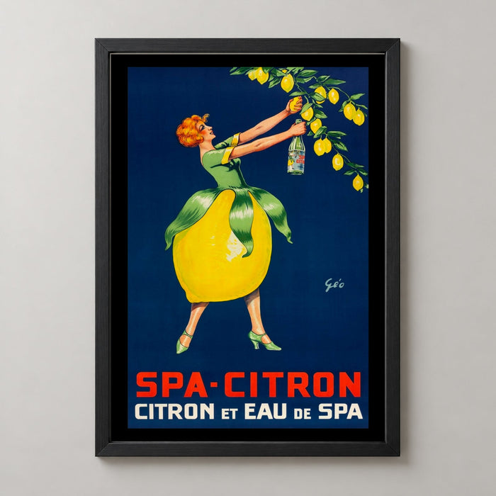 Spa-Citron Vintage Poster by Géo - French Lemon Drink Advertisement
