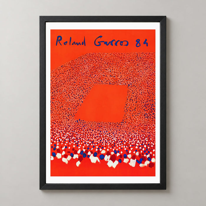Roland Garros 84 - Vibrant Abstract Tennis Poster