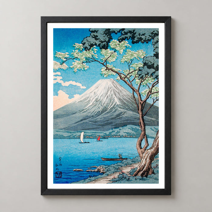 Hokusai's Mount Fuji with Blossoms - Classic Japanese Ukiyo-e Art Print