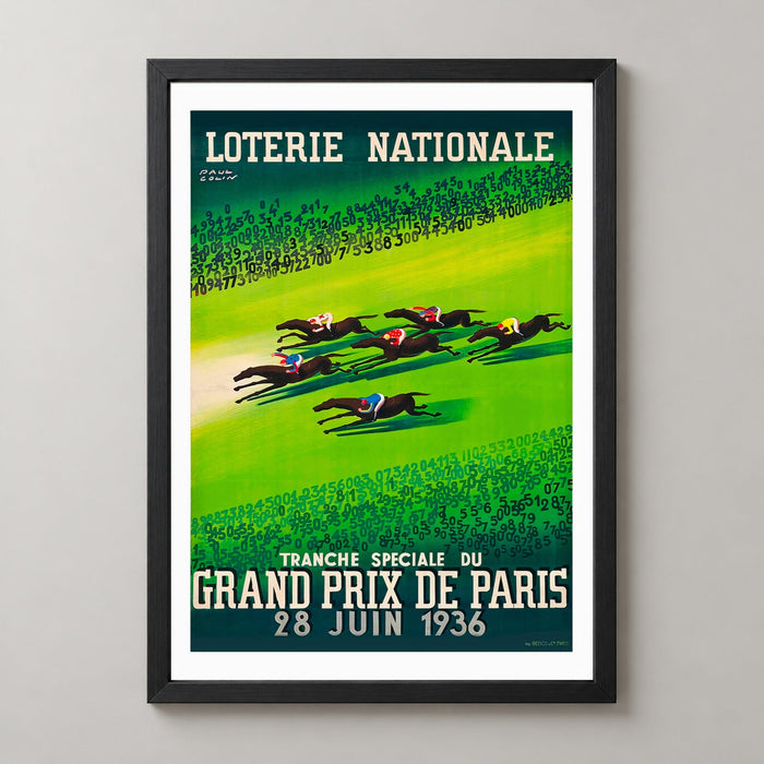 Paul Colin's Grand Prix de Paris 1936 - Vintage Horse Racing Art Print