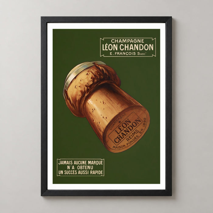 Léon Chandon Champagne Vintage Poster - Classic French Advertising Art Print