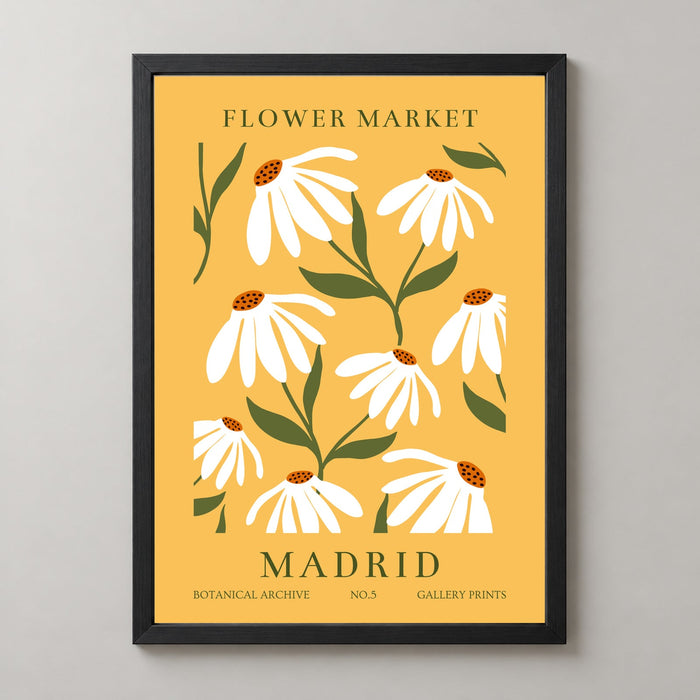 Flower Market Madrid Botanical Archive No.5 Gallery Prints - Floral Art Print