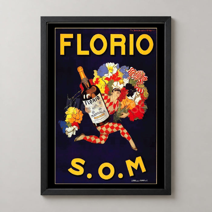 Florio Marsala Vintage Advertising Poster Art Print