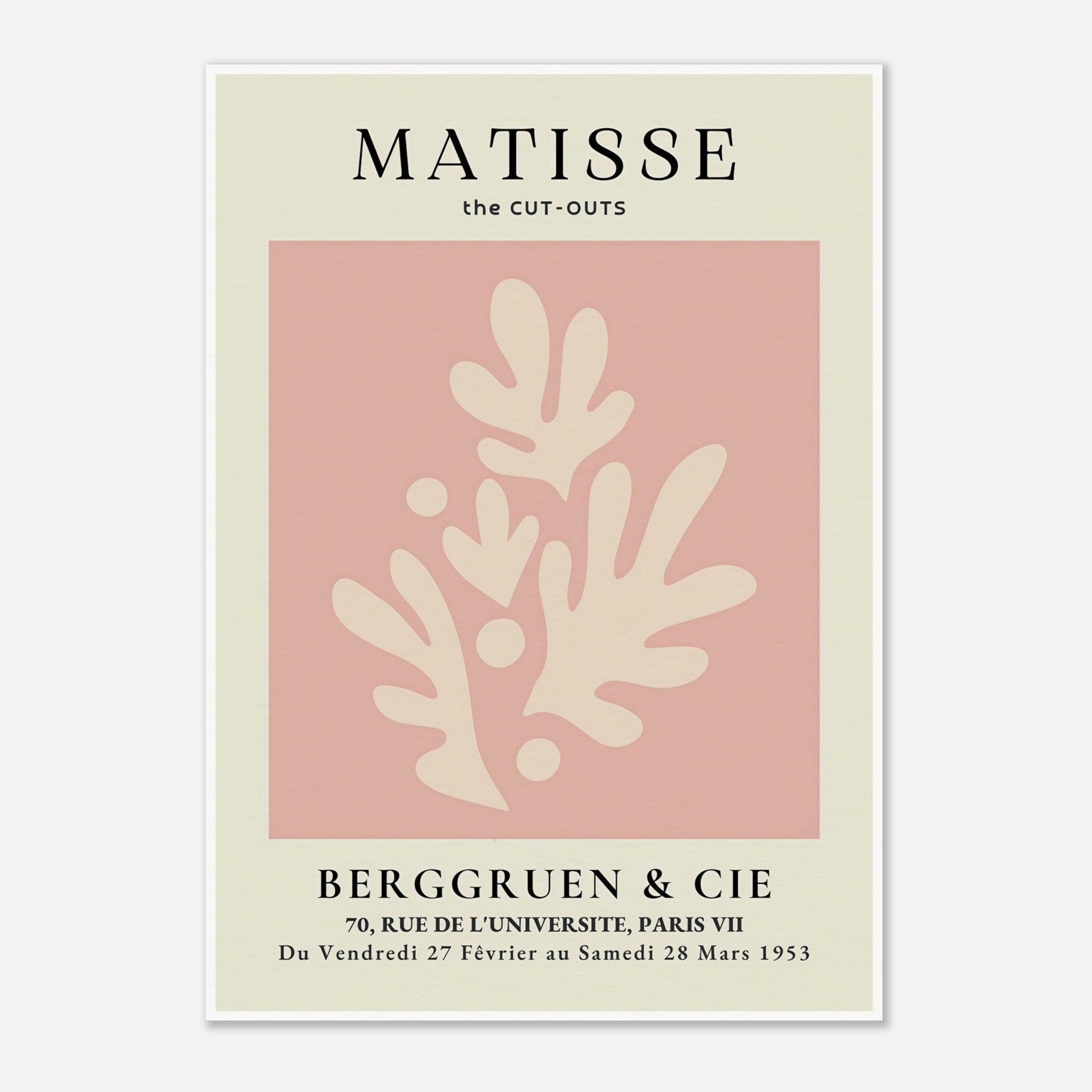 Henri Matisse Pink Exhibition Print at Berggruen & Cie