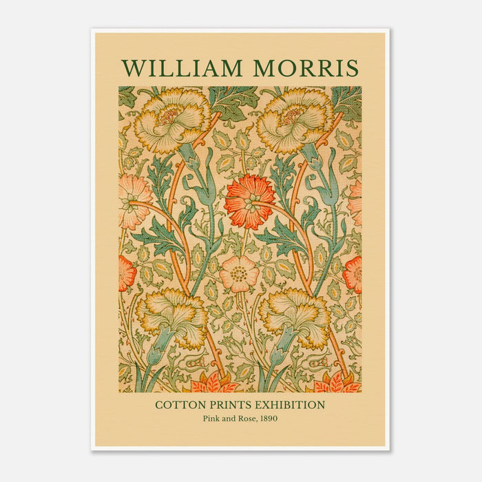 William Morris - Cotton Prints Exhibition, Pink and Rose (1890)