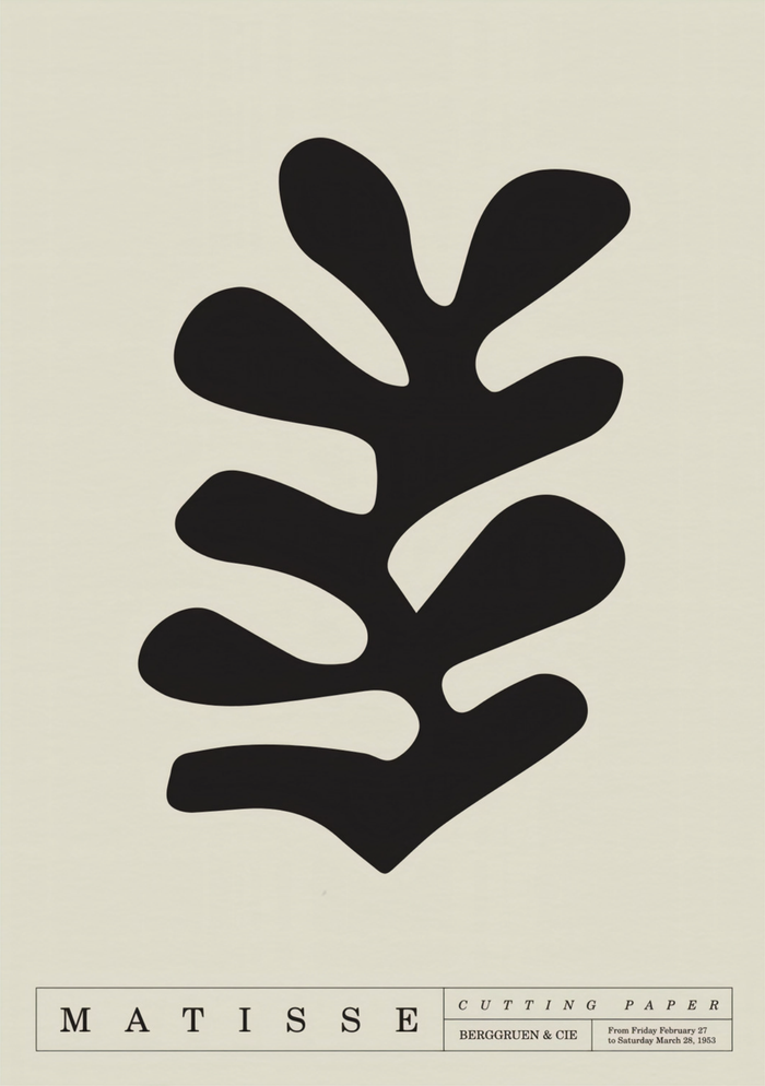 Henri Matisse - Bold Black Cutout Art Print