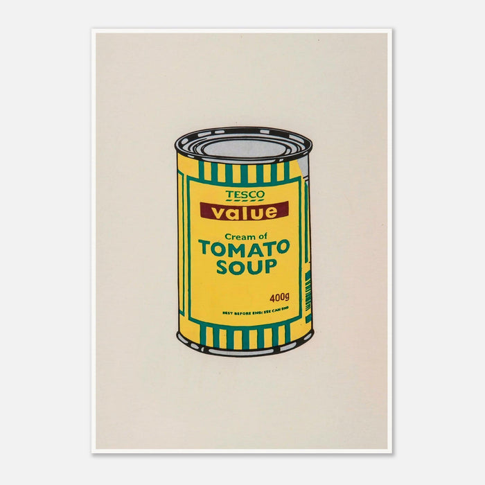 Banksy Soup Can Yellow Emerald Brown, 2006