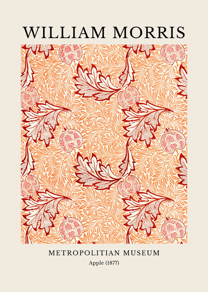 William Morris - Metropolitan Museum, Apple Print (1877)
