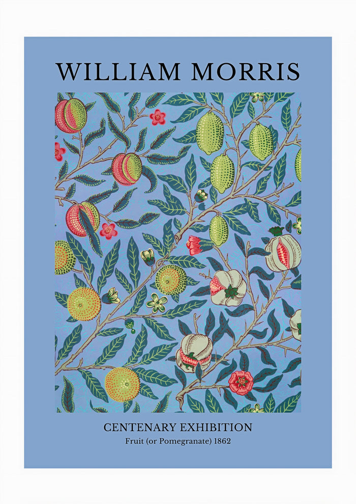 William Morris - Centenary Exhibition, Fruit (or Pomegranate) Print (1862)