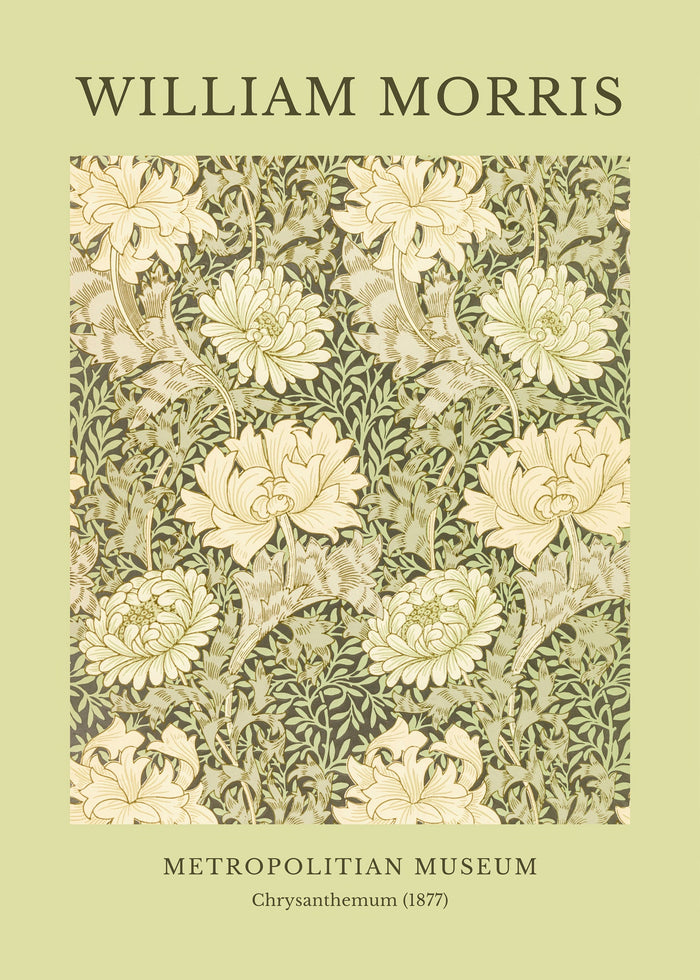 William Morris - Metropolitan Museum, Chrysanthemum Print (1877)