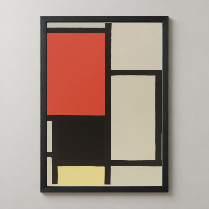 Piet Mondrian's Composition with Red, Blue, and Yellow - Abstract Art Print