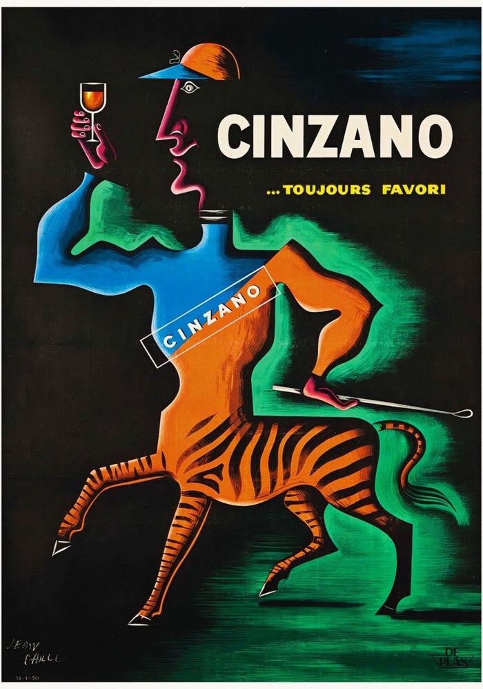 Cinzano Toujours Favori, 1950 - Vintage Alcohol Poster