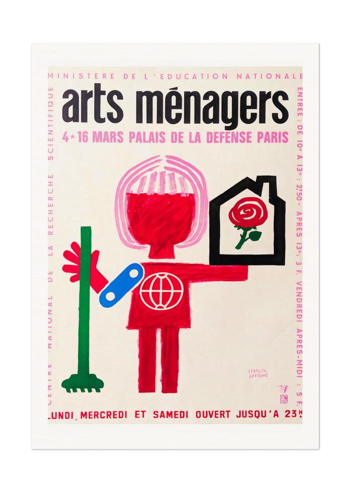 Arts Ménagers - Vintage French Advertising Poster by Francis Bernard