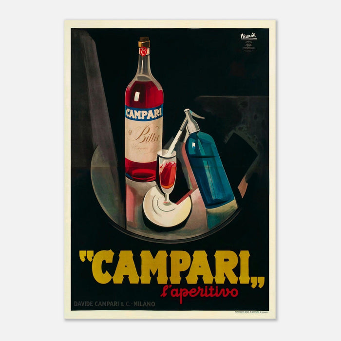Campari L'aperitivo Vintage Advertising Poster - Framed/Unframed