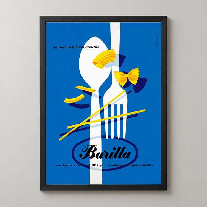 Barilla Vintage Werbeplakat – Küchenwandkunst