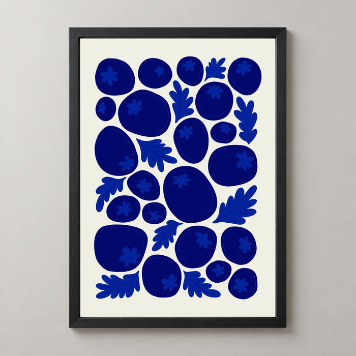 Blueberry Print | Abstract Fruit Collection | Kitchen Wall Art