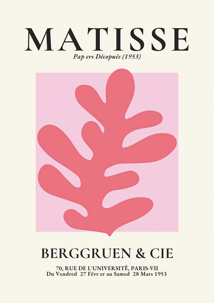 Henri Matisse Exhibition Print at Berggruen & Cie (Pink I)