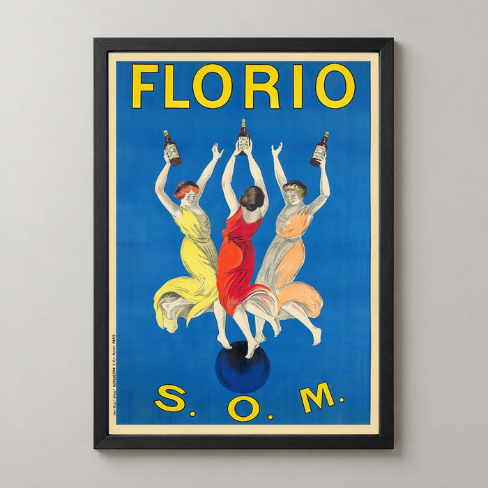 Florio S.O.M. Art Nouveau Poster by Leonetto Cappiello