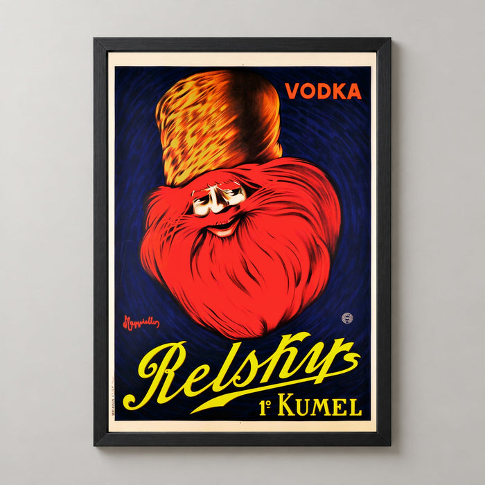 Vodka Relshirs Kumel Vintage Alcohol Advertising Poster