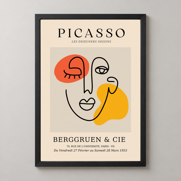 Picasso Line Art - Les Dejeuners Dessins Art Print