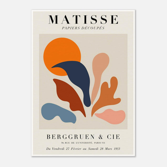 Coral Over Sun, Modernist Henri Matisse Print