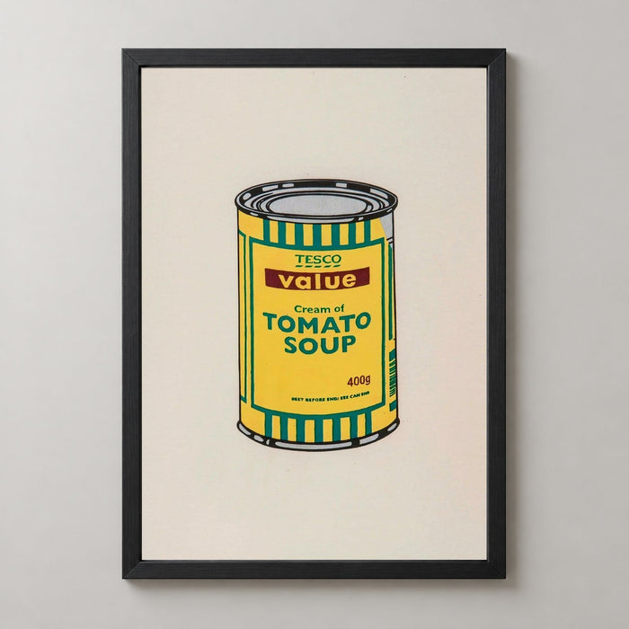 Banksy Soup Can Yellow Emerald Brown, 2006