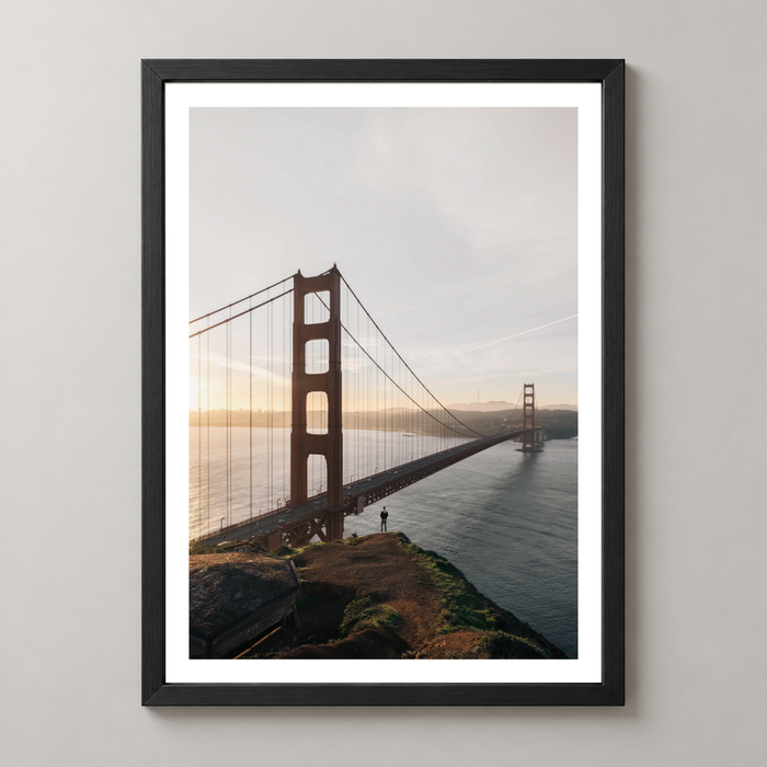 Golden Gate Bridge at Sunset - Captivating Landscape Art Print