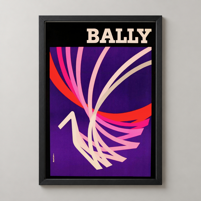 Bally Vintage Art Deco Poster - Elegant Abstract Design