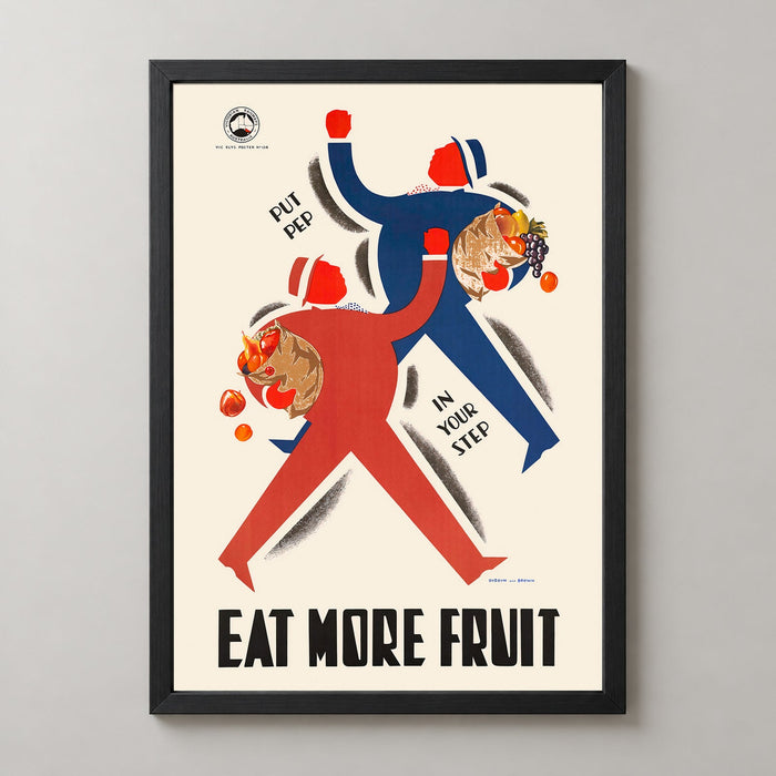 Eat More Fruit Australian Vintage Advertising Poster