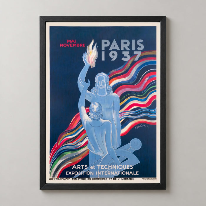 Paris Arts and Techniques International Exhibition 1937 Vintage French Poster