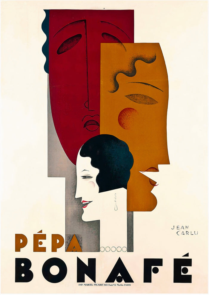 Pepa Bonafe von Jean Carlu Art Deco Poster – hohe Qualität