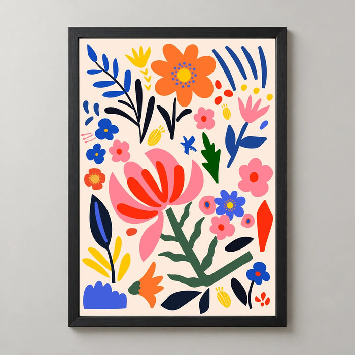 A Folk Flower Garden Art Print