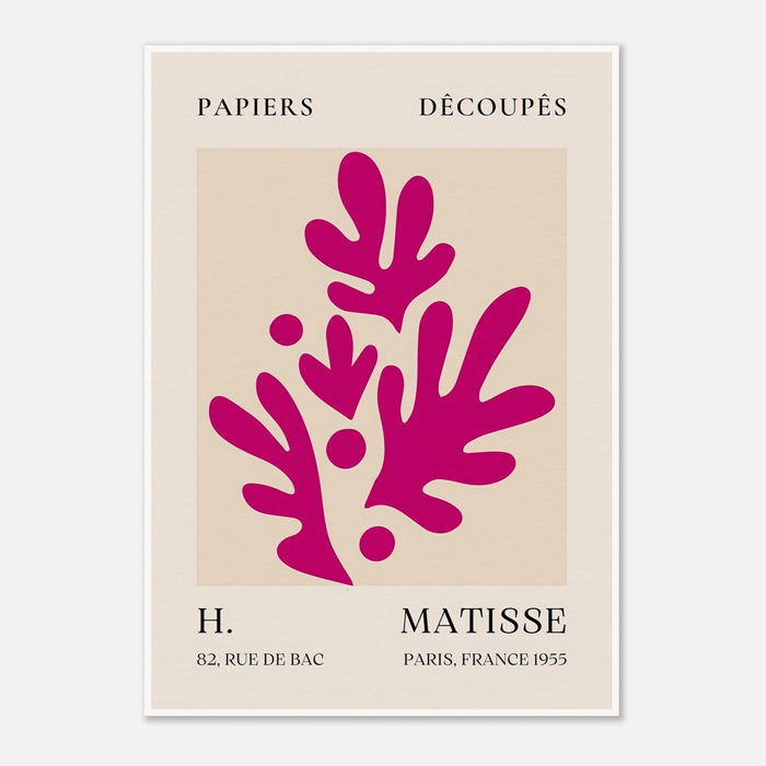 Papiers Découpés H. Matisse Print Pink Foliage II (1955)