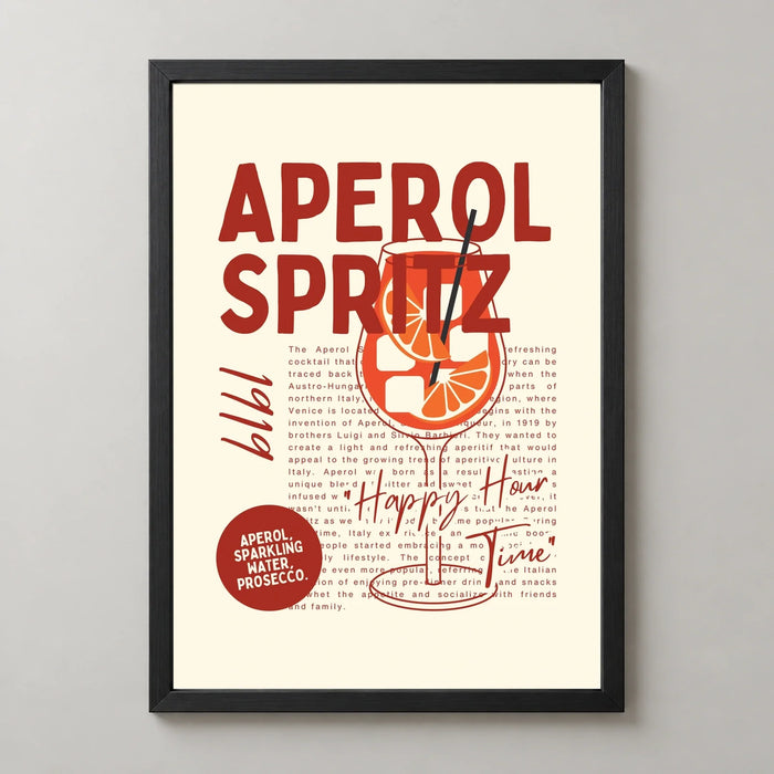 Aperol Spritz Aperitivo Art Print