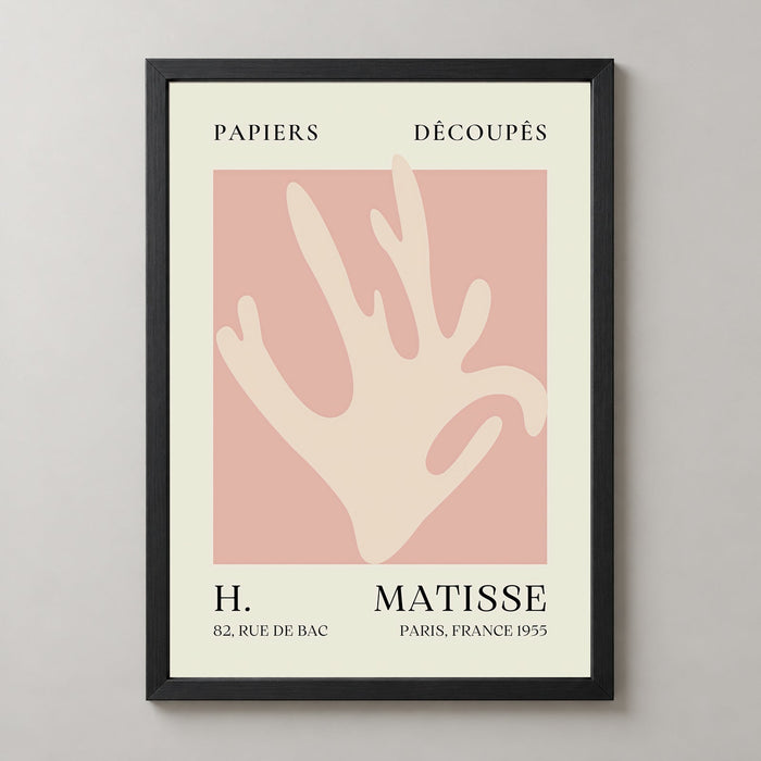 Papiers Découpés Pink Foliage H. Matisse Print (1955)