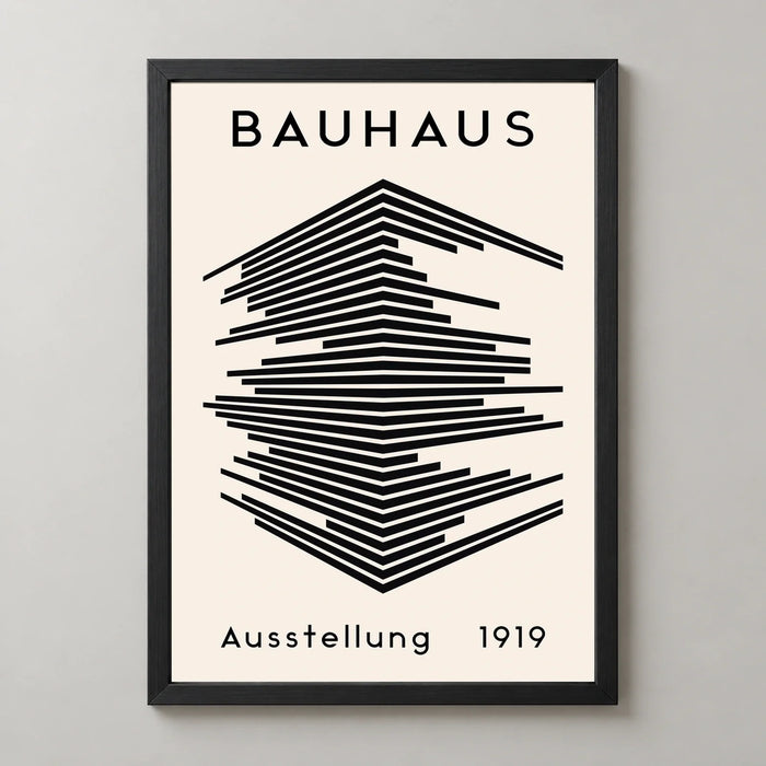 Bauhaus Stacked Lines Art Print
