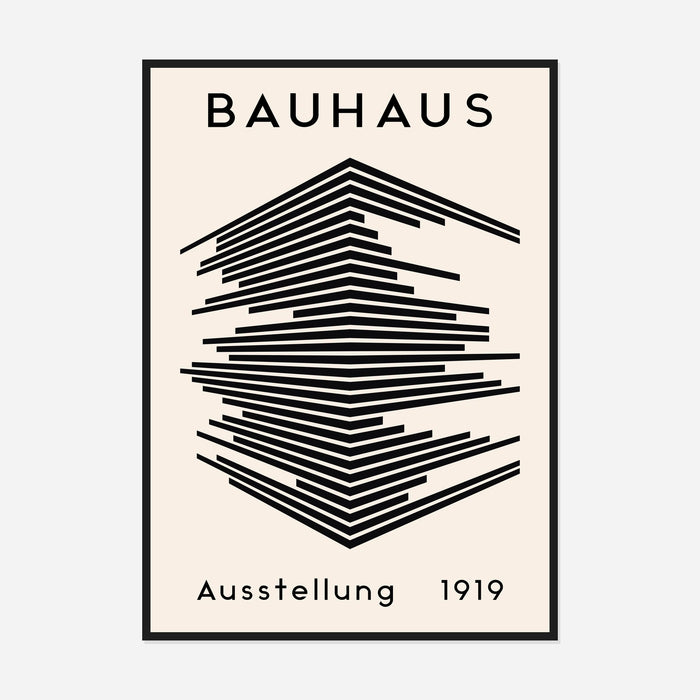 Bauhaus Stacked Lines Art Print