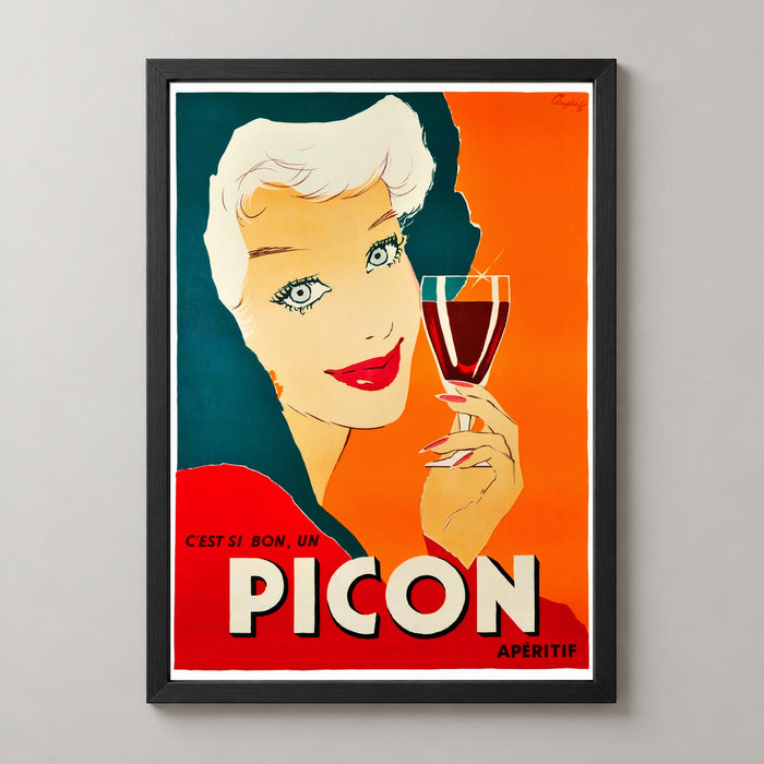Picon Aperitif French Vintage Advertising Poster by Marcus Campbell