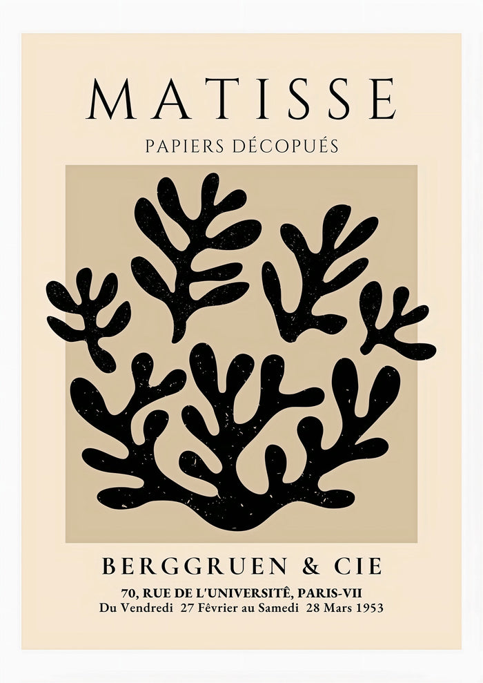 Henri Matisse Exhibition Print Berggruen & Cie (Black)