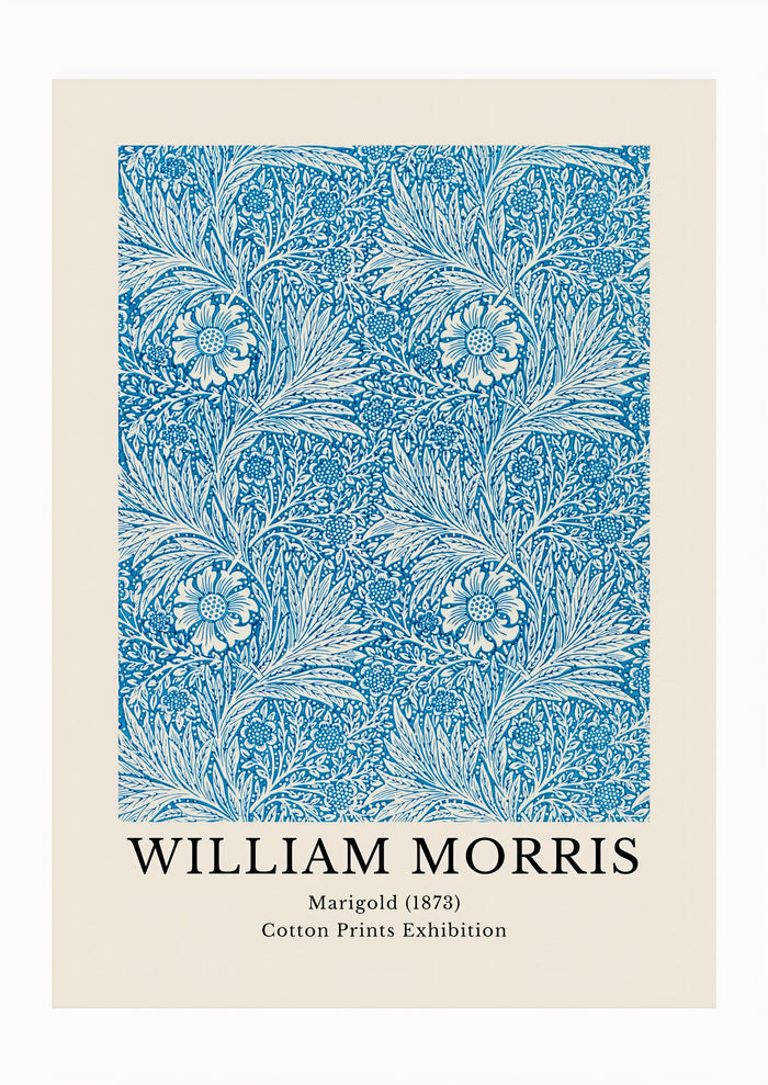 William Morris - Cotton Prints Exhibition, Marigold (1873)