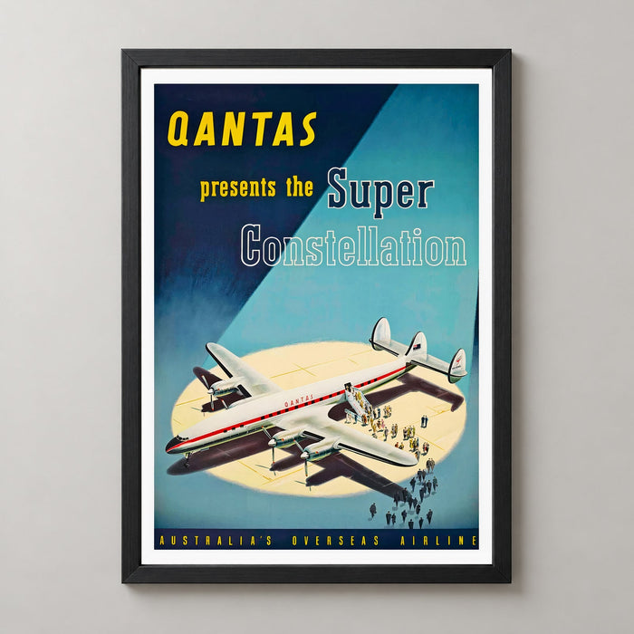 Australian Vintage Airline Poster - Iconic Art Print