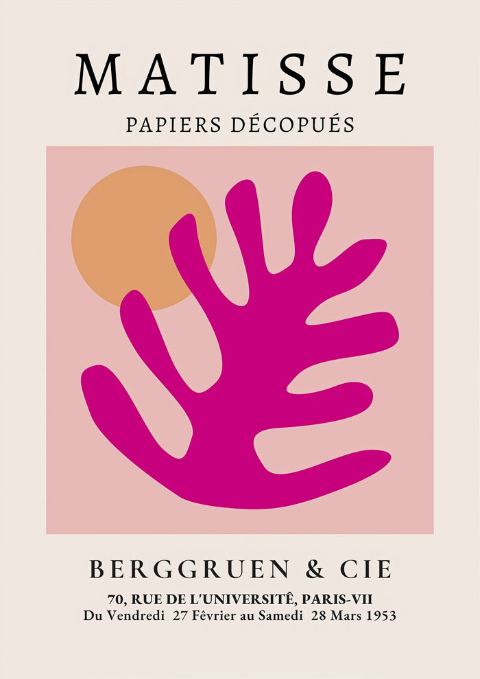 Henri Matisse Exhibition Print, Galerie Berggruen & Cie (Pink Foliage)